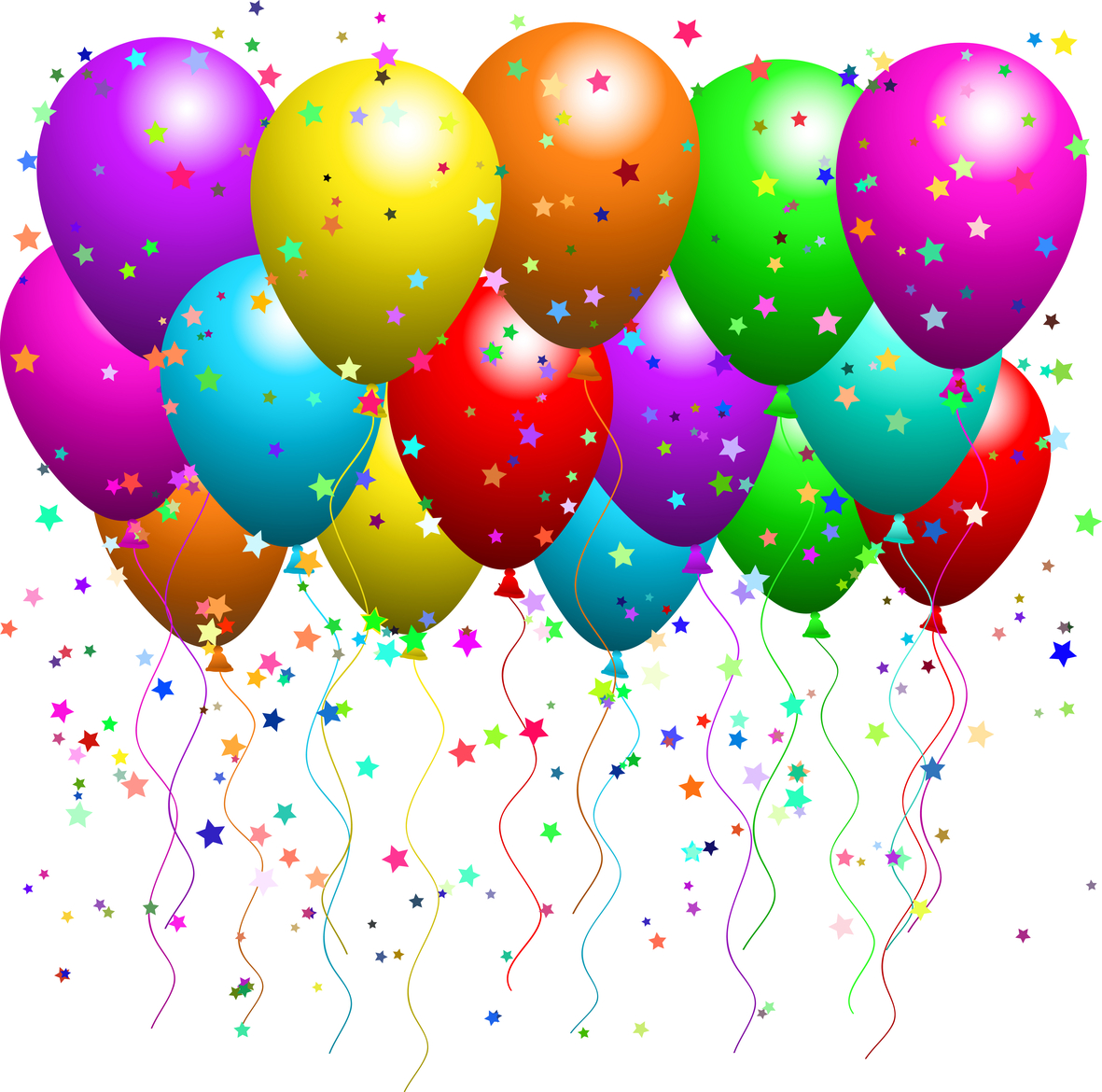 balloons and confetti clipart - photo #38