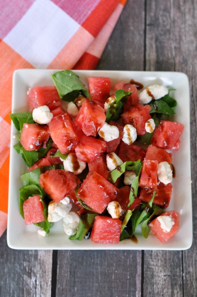 This salad is such a delicious way to enjoy one of our favorite summer fruits: watermelon!