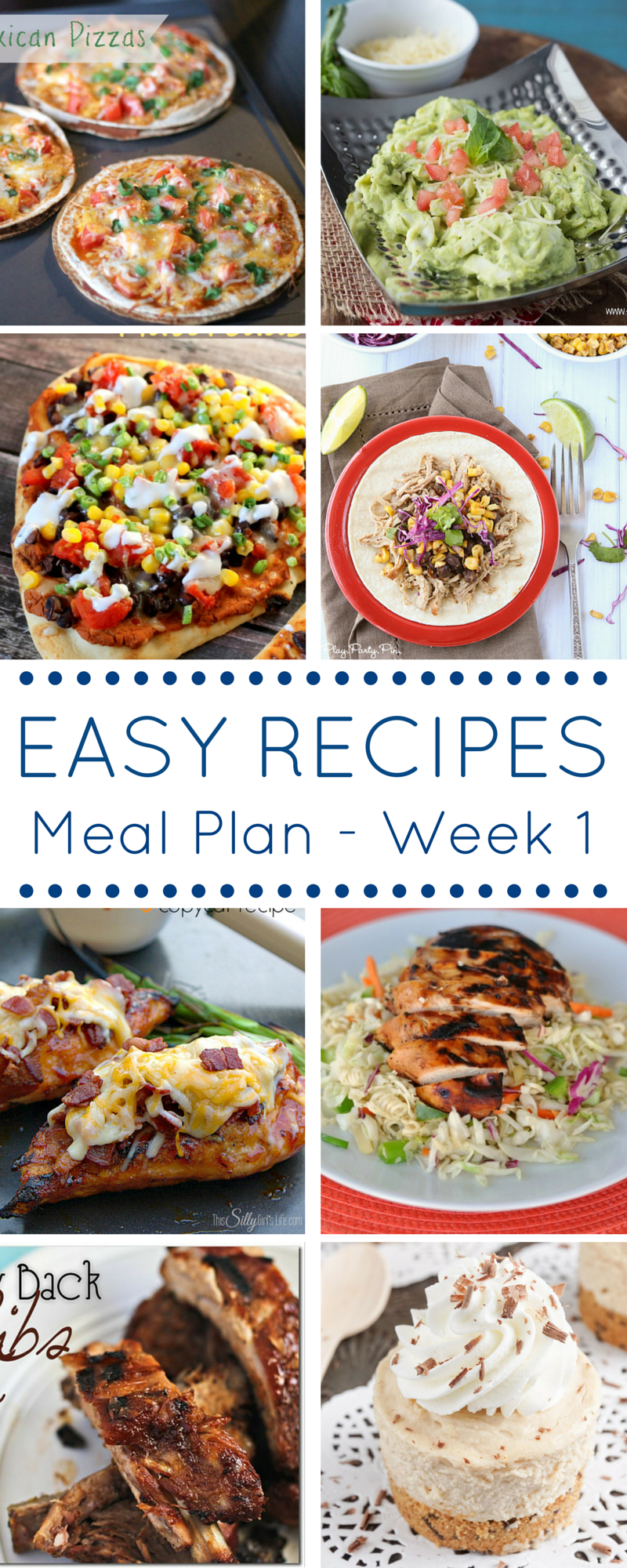 7 Bloggers bringing you 8 weekly recipes - The Easy Dinner Recipes Meal Plan .